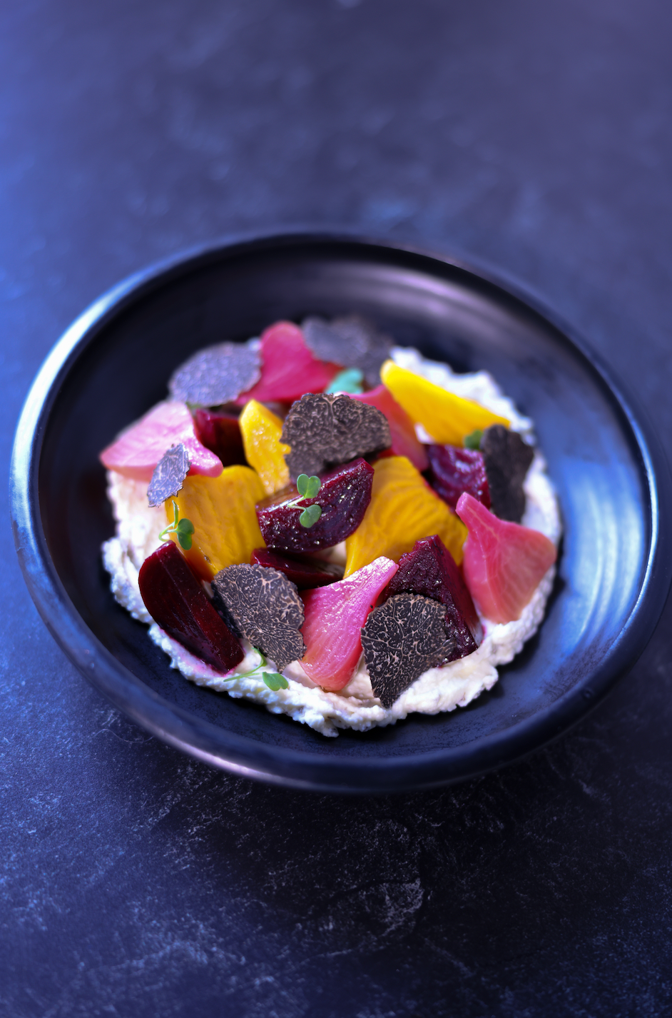 BEET SALAD WITH TRUFFLE MASCARPONE