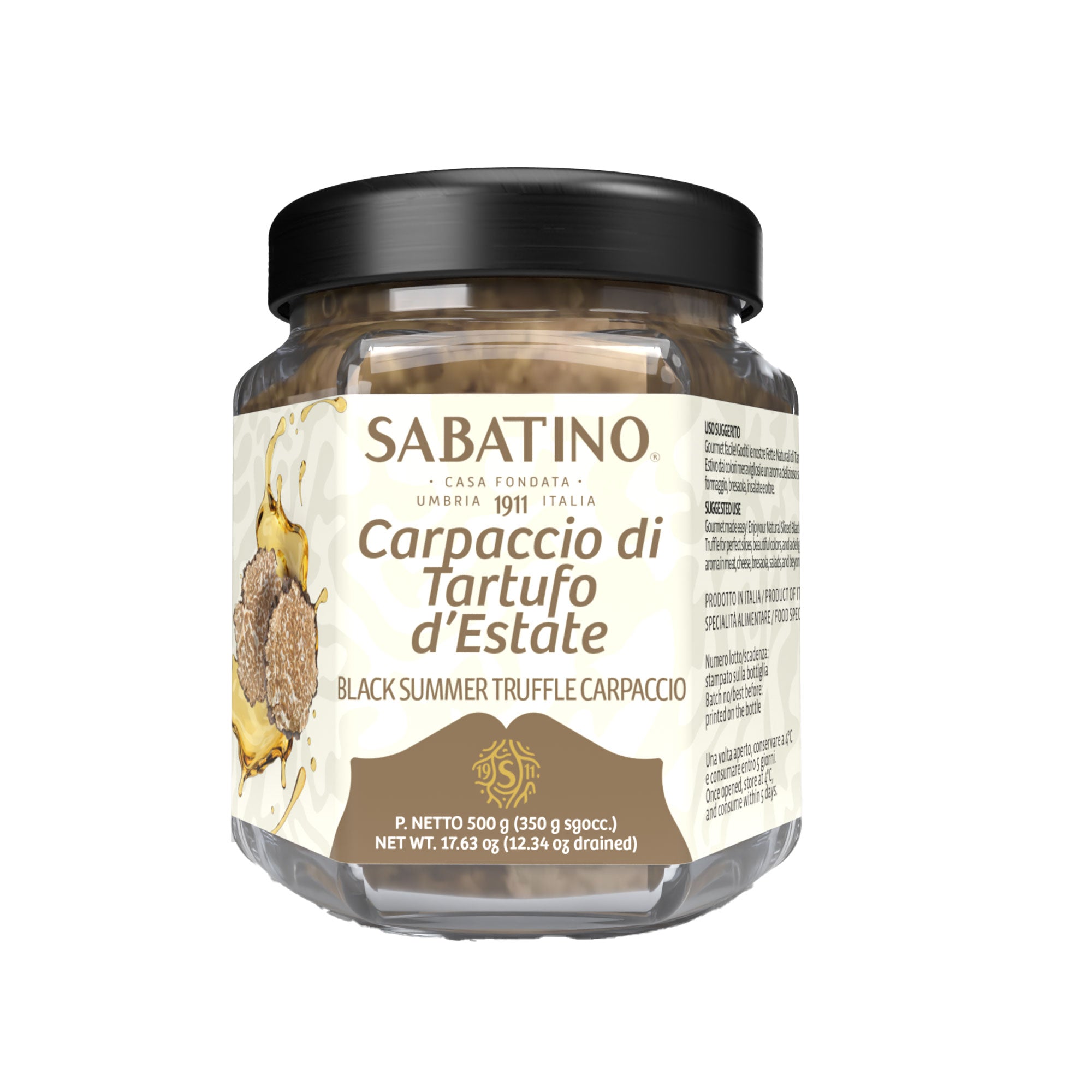 a jar of food with a white label