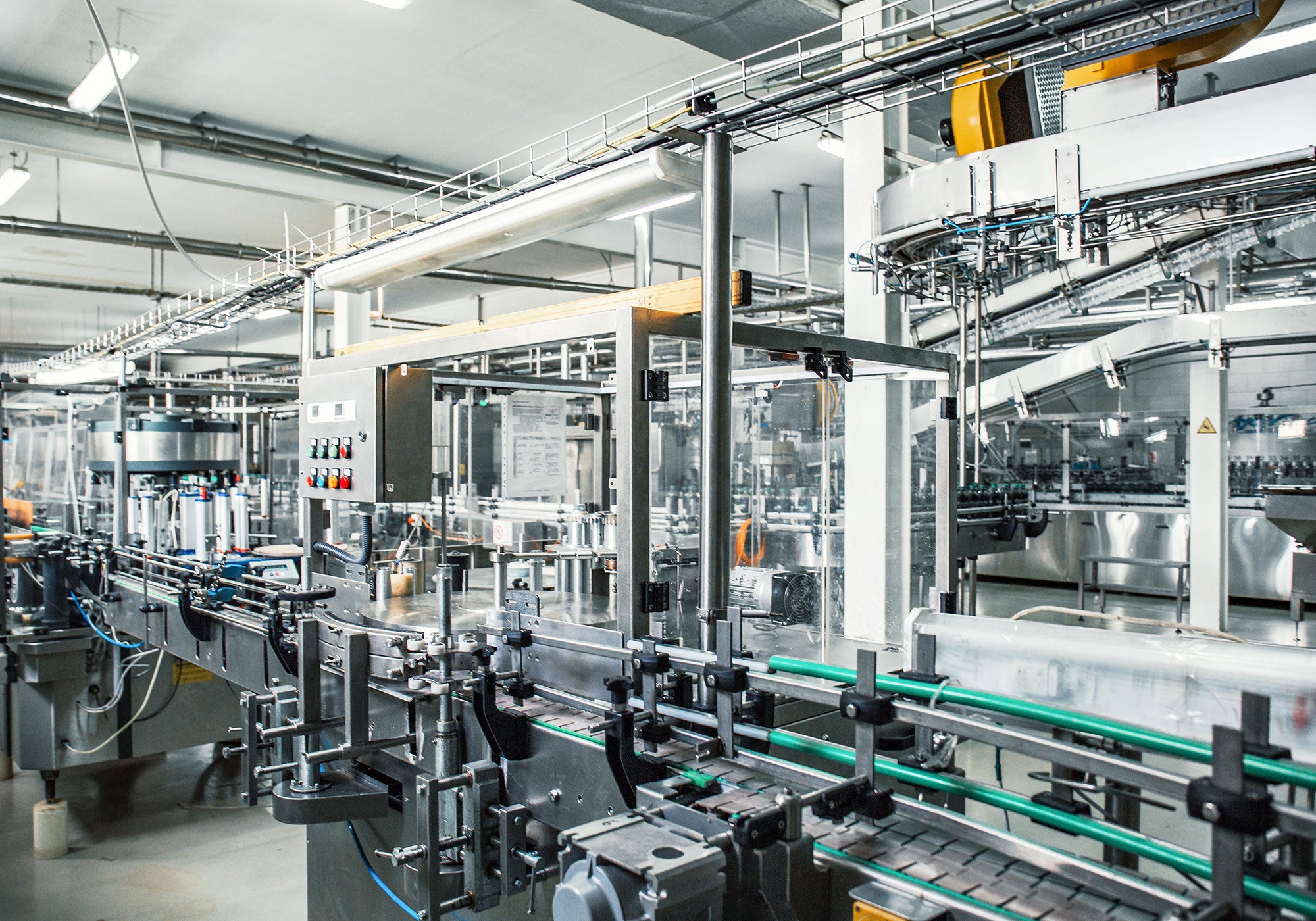 a machine in a factory