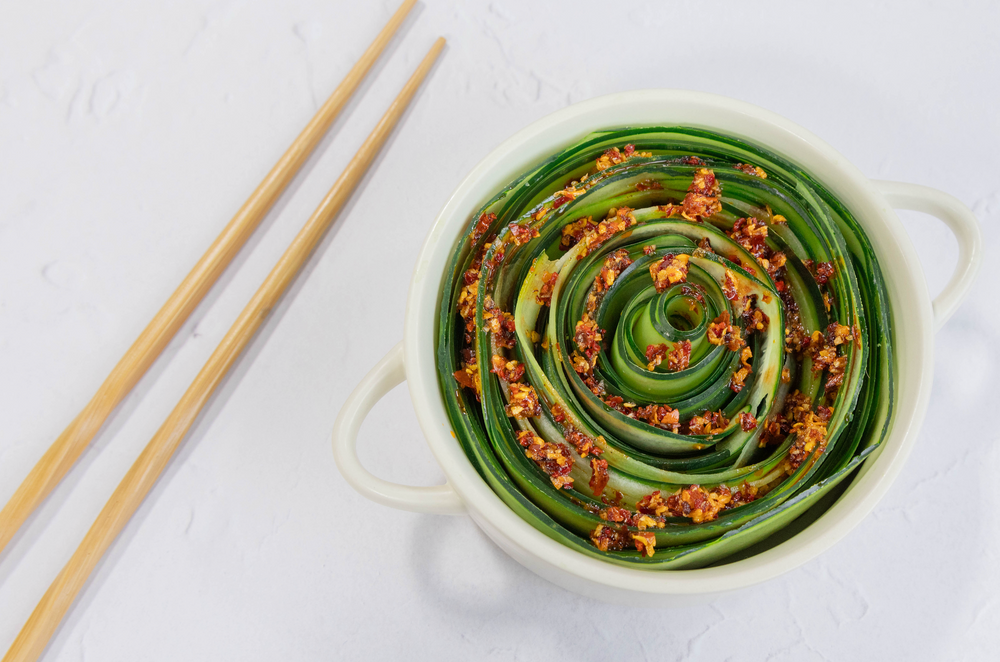 Hot Truffle Cucumber Salad