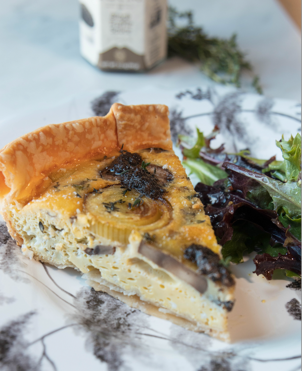 Mushroom & Leek Quiche