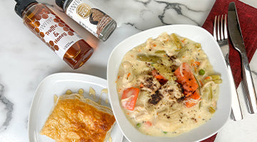 Deconstructed Truffled Chicken Pot Pie