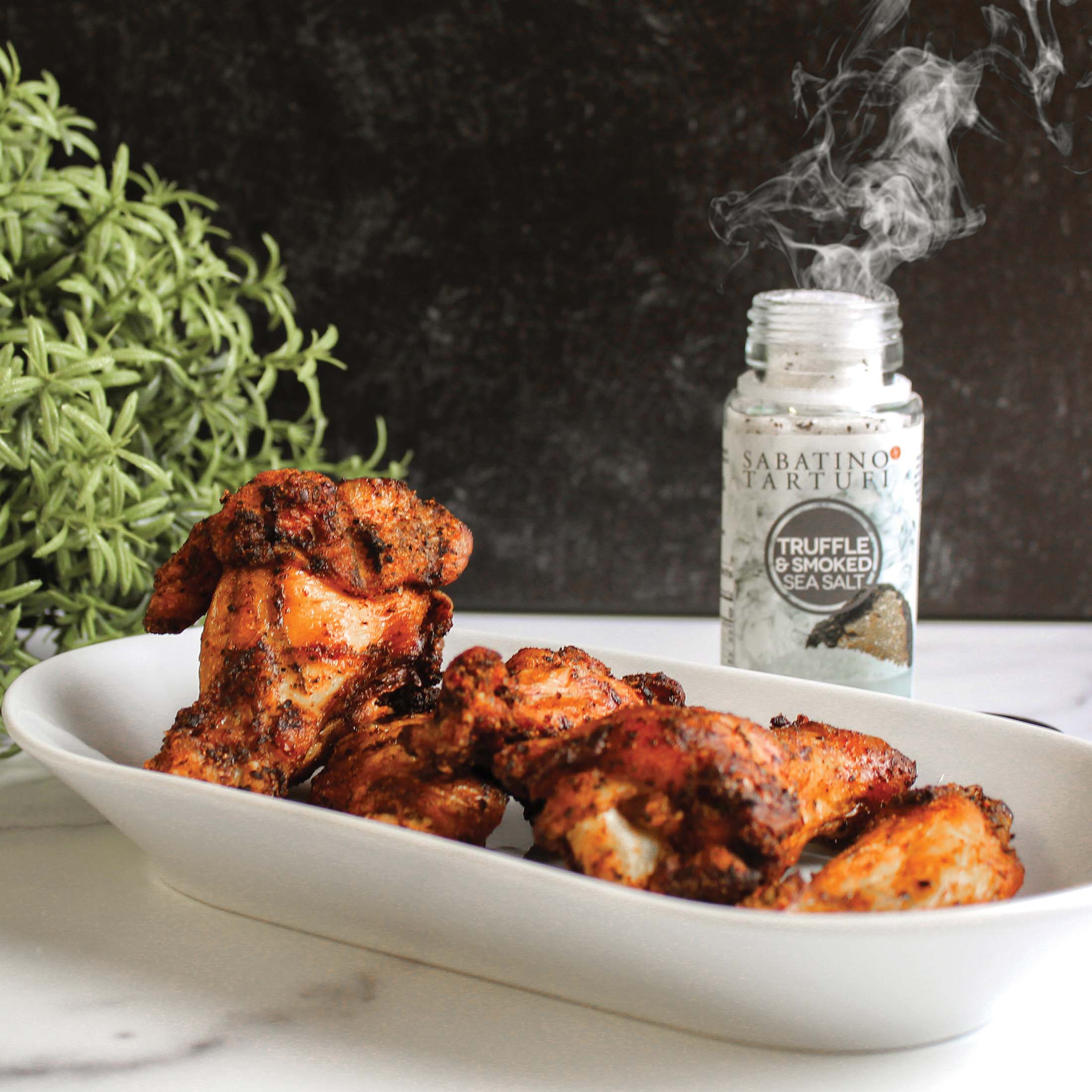 Baked Truffle + Smoked Sea Salt Wings