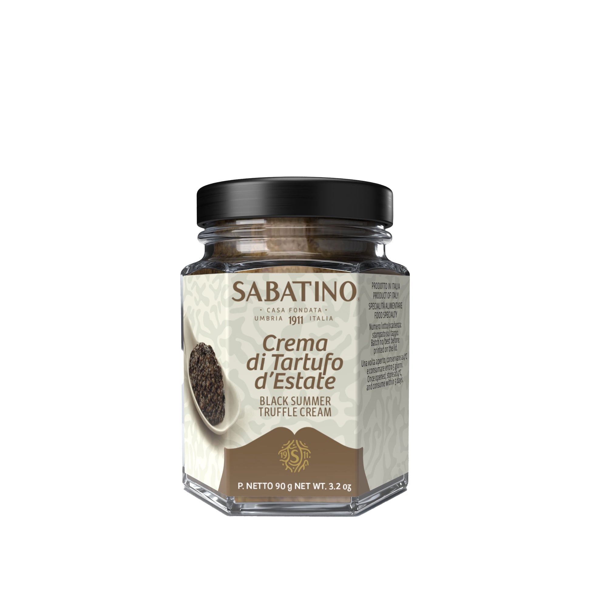 a jar of food with a white label