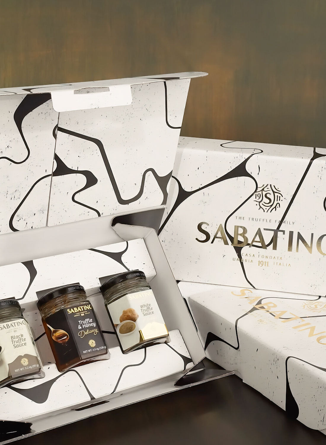 a group of containers in a box