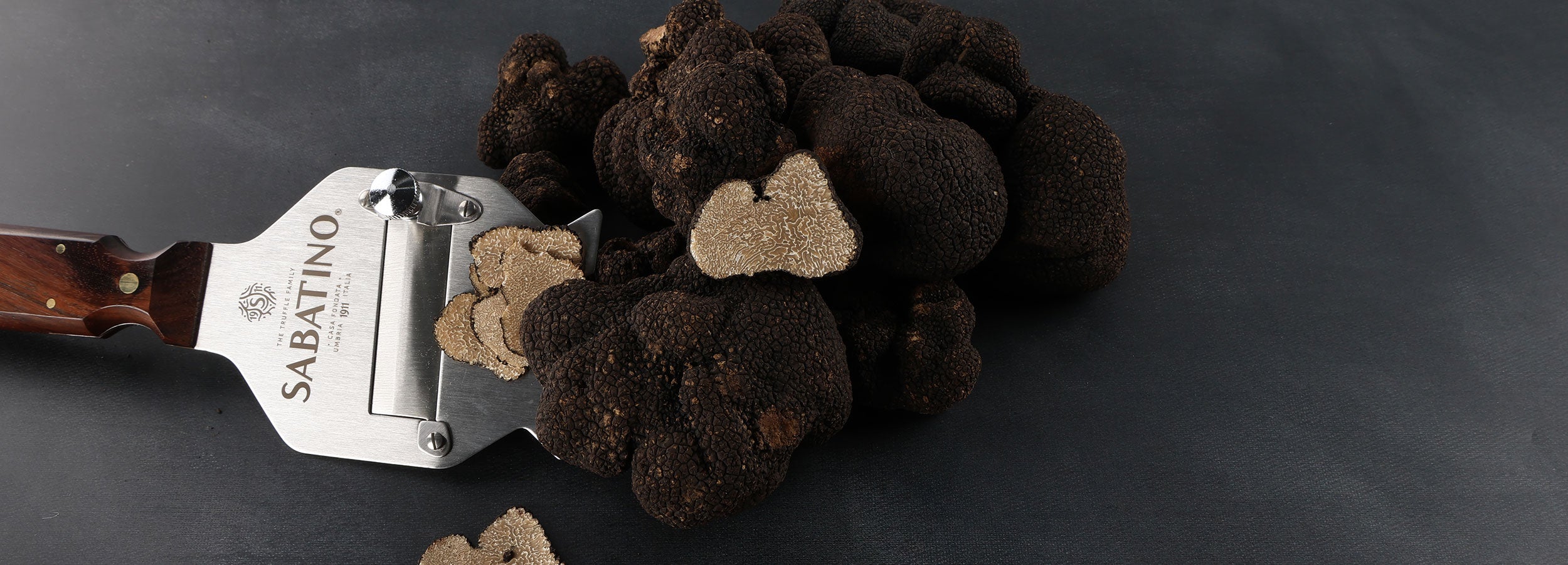 a pile of black mushrooms